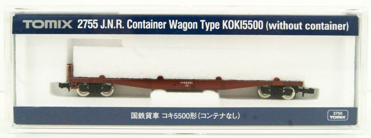 Tomix 2755 JNR Freight Car Type KOKI 5500 (Without Container) (N scale) Tomix