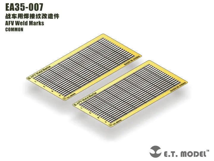 E.T. Model AFV Weld Marks E.T. Model