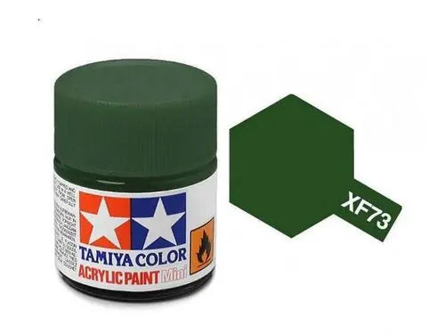 Tamiya Color Acrylic Paint XF-73 Dark Green (JGSDF) 10ml Tamiya