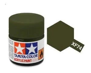 Tamiya Color Acrylic Paint XF-74 Olive Drab (JGSDF) 10ml Tamiya