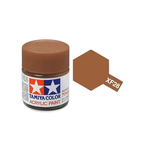 Tamiya Color Acrylic Paint XF-28 Dark Copper 10ml Tamiya