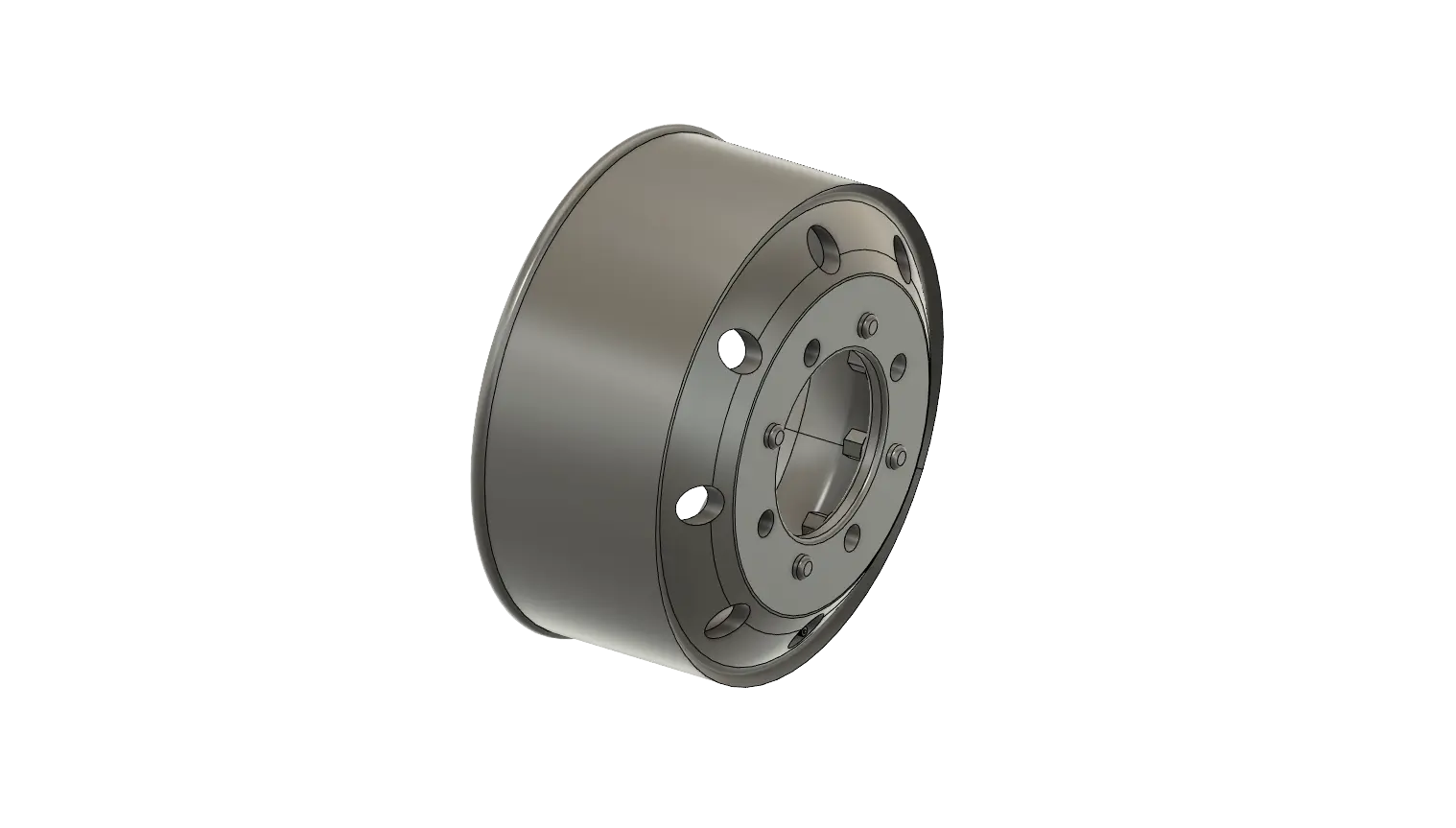 1:24 19.5" Wheel rim Tyre and disc brake Hub 1 x axle set 3D Print File Download Franklin Hobbies Resin Parts