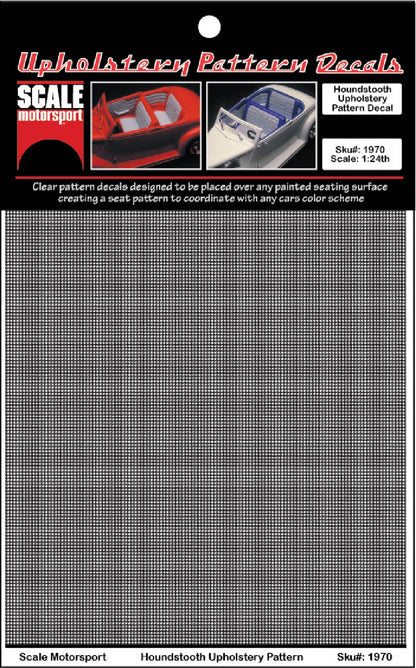 Scale Motorsport 1/24 Houndstooth Upholstery Decal Scale Motorsport