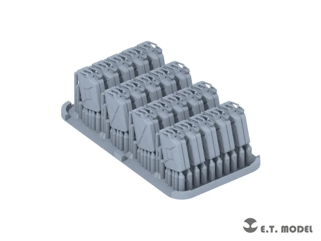 E.T. Model 1:72 WWII German 20L JERRY CANS SET (3D Printed) 10 Pieces E.T. Model