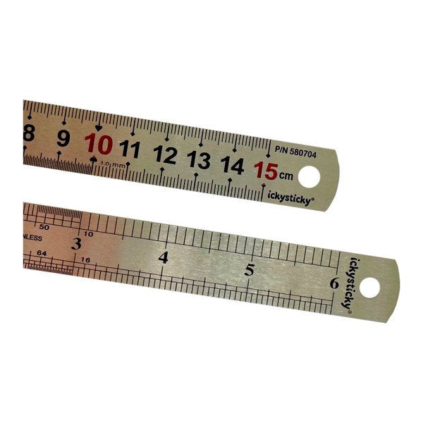 Ickysticky 300mm Stainless Steel Ruler (Thick)