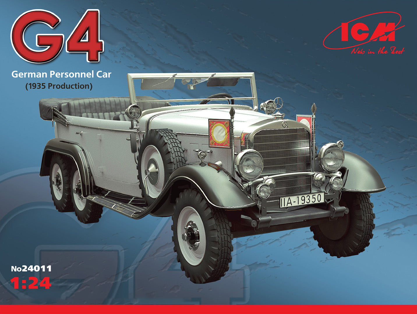 ICM 1:24 Typ G4 (1935 production) German Personal Car Plastic Model Kit ICM