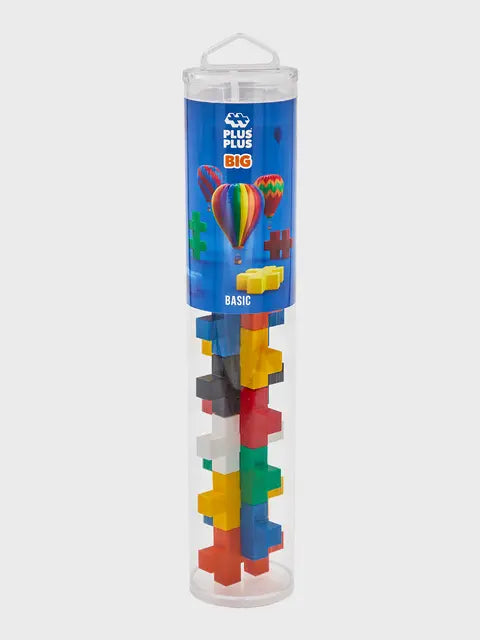 Plus Plus Big Basic Colourmix 15pc Tube Plus Plus
