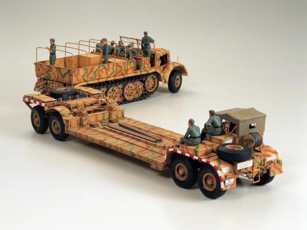 Tamiya 1:35 GERMAN 18 TON HEAVY HALF-TRACK "FAMO" and TANK TRANSPORTER Sd.Ah.116 Plastic Model Kit
