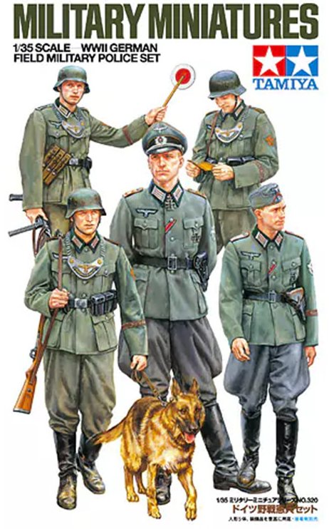 Tamiya 1:35 German Field Military Police Set WWII Plastic Model Kit Tamiya