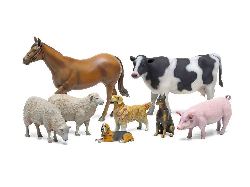 Tamiya 1:35 LIVESTOCK SET II Plastic Model Kit Tamiya