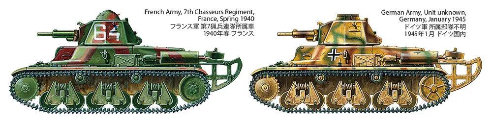 Tamiya 1/35 FRENCH LIGHT TANK H39 Plastic Model Kit