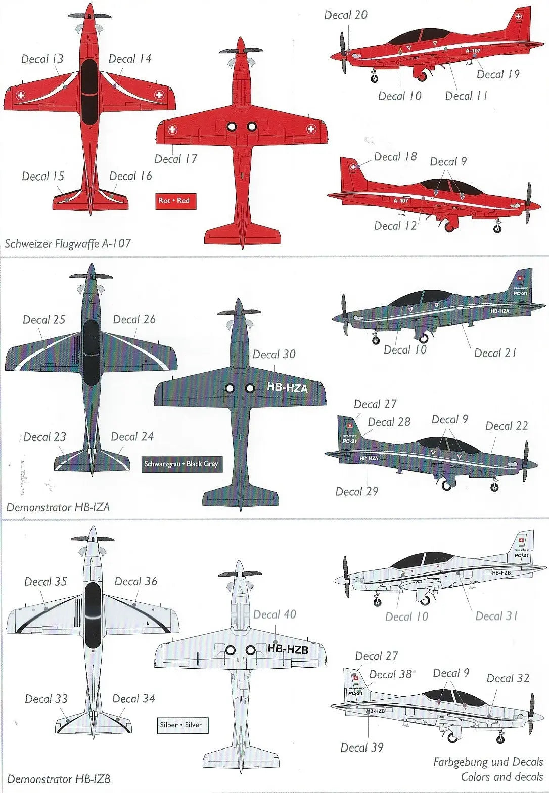 3D-Blitz 1/72 Pilatus PC-21 Plastic Model Kit 3D Blitz