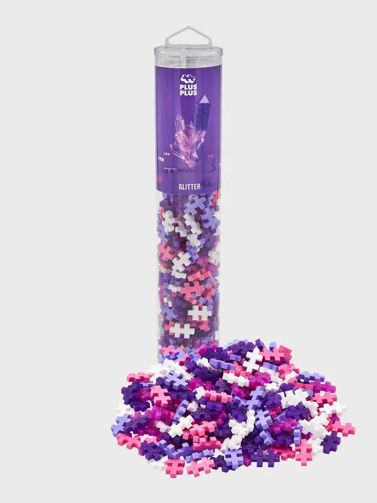 Plus Plus Glitter Colourmix 240pce tube Plus Plus