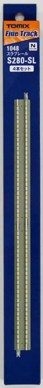 Tomix 1048 280mm Straight Slab Tracks S280-SL(F) (4 pieces) (N scale) Tomix