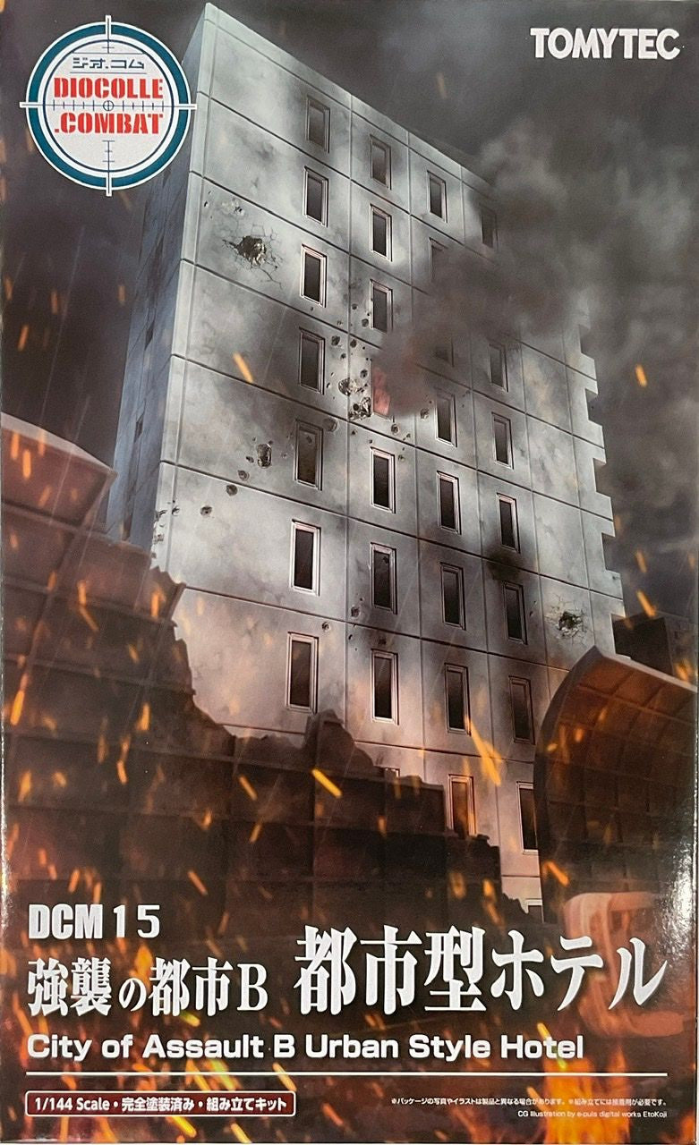 Tomytec Diocolle Combat 1/144 Assault City B Urban Hotel Plastic Model Tomytec