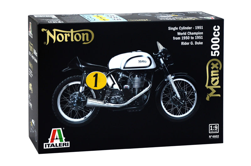 Italeri 1/9 NORTON MANX 500cc 1951 Plastic Model kit Italeri