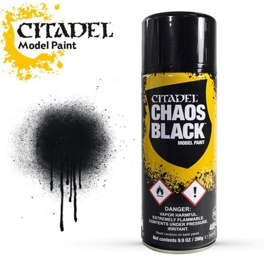 Citadel 62-02 Spray Paint: Chaos Black 400ml Citadel