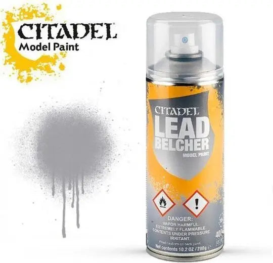 Citadel Spray Paint: Leadbelcher 400ml Games Workshop