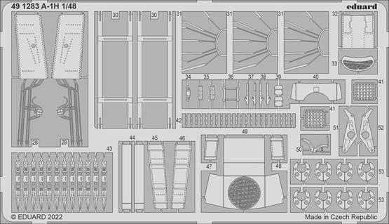 Eduard 1/48 A-1H Skyraider Photo etched parts
