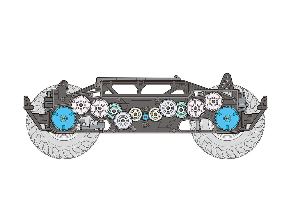 Tamiya 1/10 SQUASH VAN GF-02 CHASSIS) Tamiya