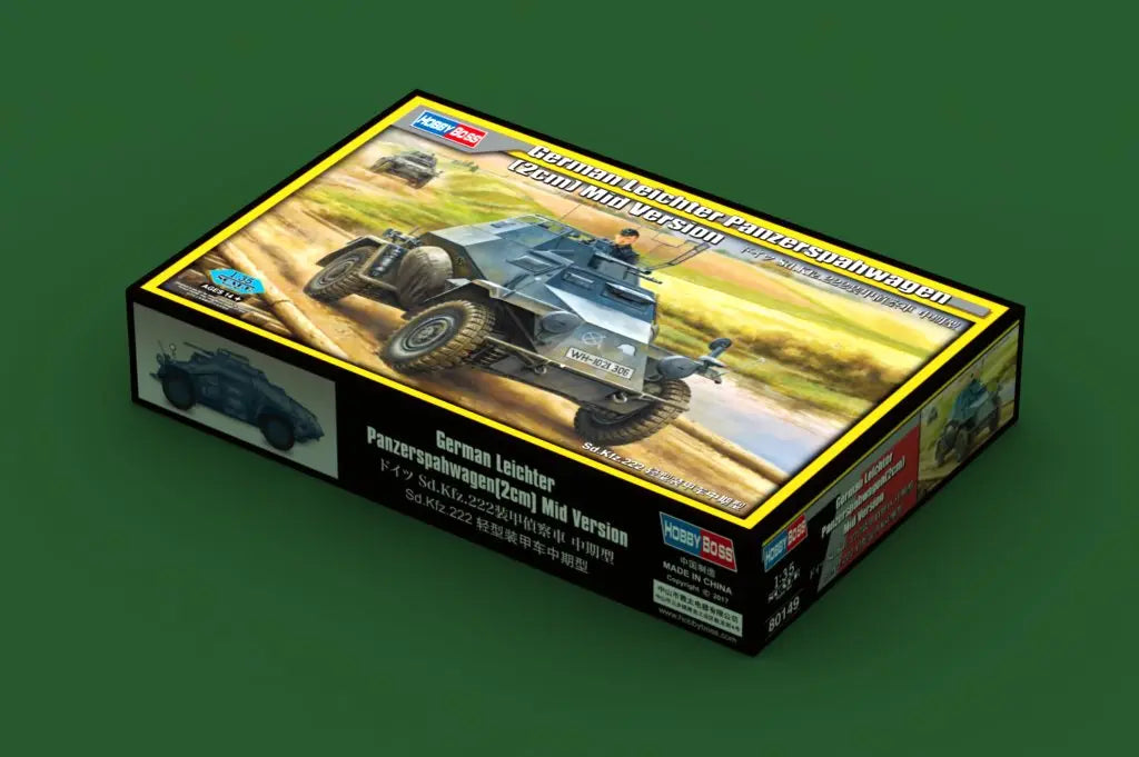 HobbyBoss 1/35 German Leichter Panzerspahwagen(2cm) Mid Version Plastic Model Kit HobbyBoss