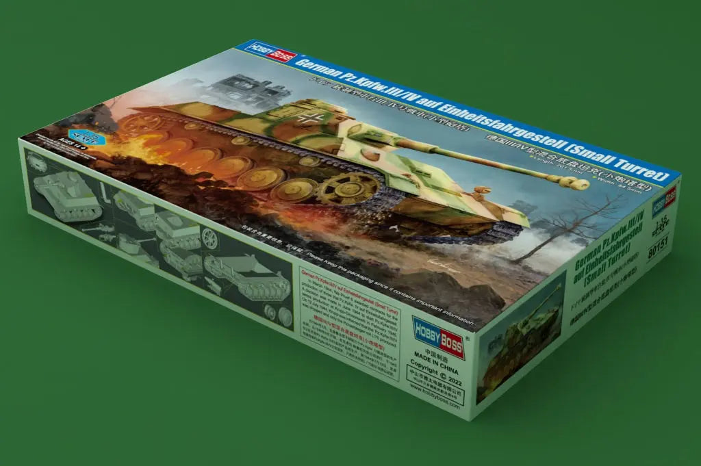 HobbyBoss 1/35 German Pz.Kpfw.III/IV auf Einheitsfahrgestell (Small Turret) Model Kit HobbyBoss