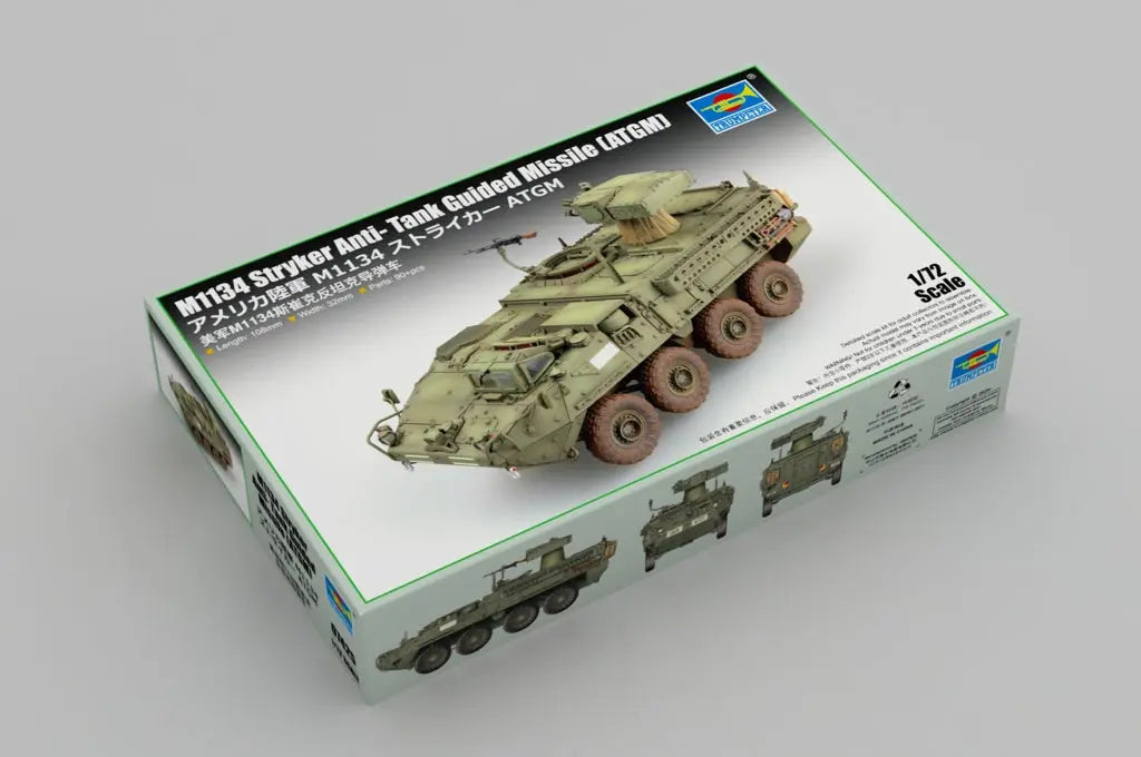 Trumpeter 1/72 M1134 Stryker Anti- Tank Guided Missile (ATGM) Plastic Model Kit Trumpeter