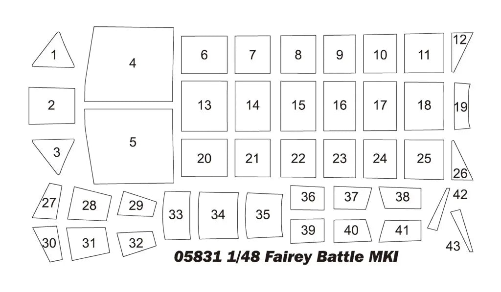 Trumpeter 1/48 Fairey Battle mk1 Plastic Model Kit Trumpeter