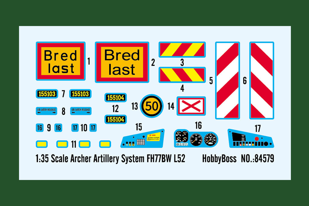 HobbyBoss 1/35 Archer Artillery System FH77BW L52 Plastic Model Kits HobbyBoss