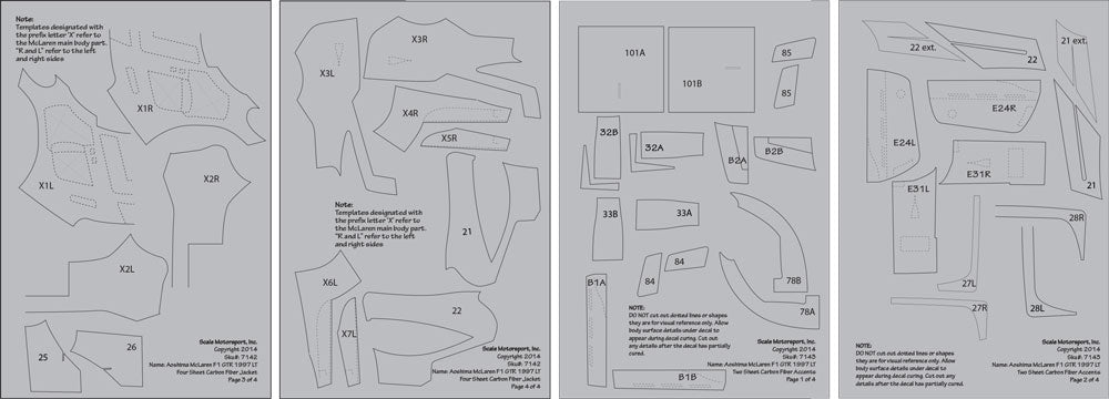 Scale Motorsport 1/24 McLaren F1 GTR 1997 LT Full Carbon Jacket Scale Motorsport