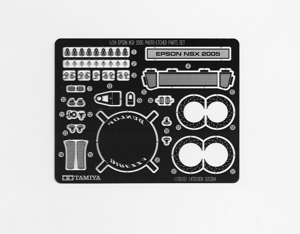 Tamiya 1:24 EPSON NSX 2005 Photo Etch Parts Set Tamiya