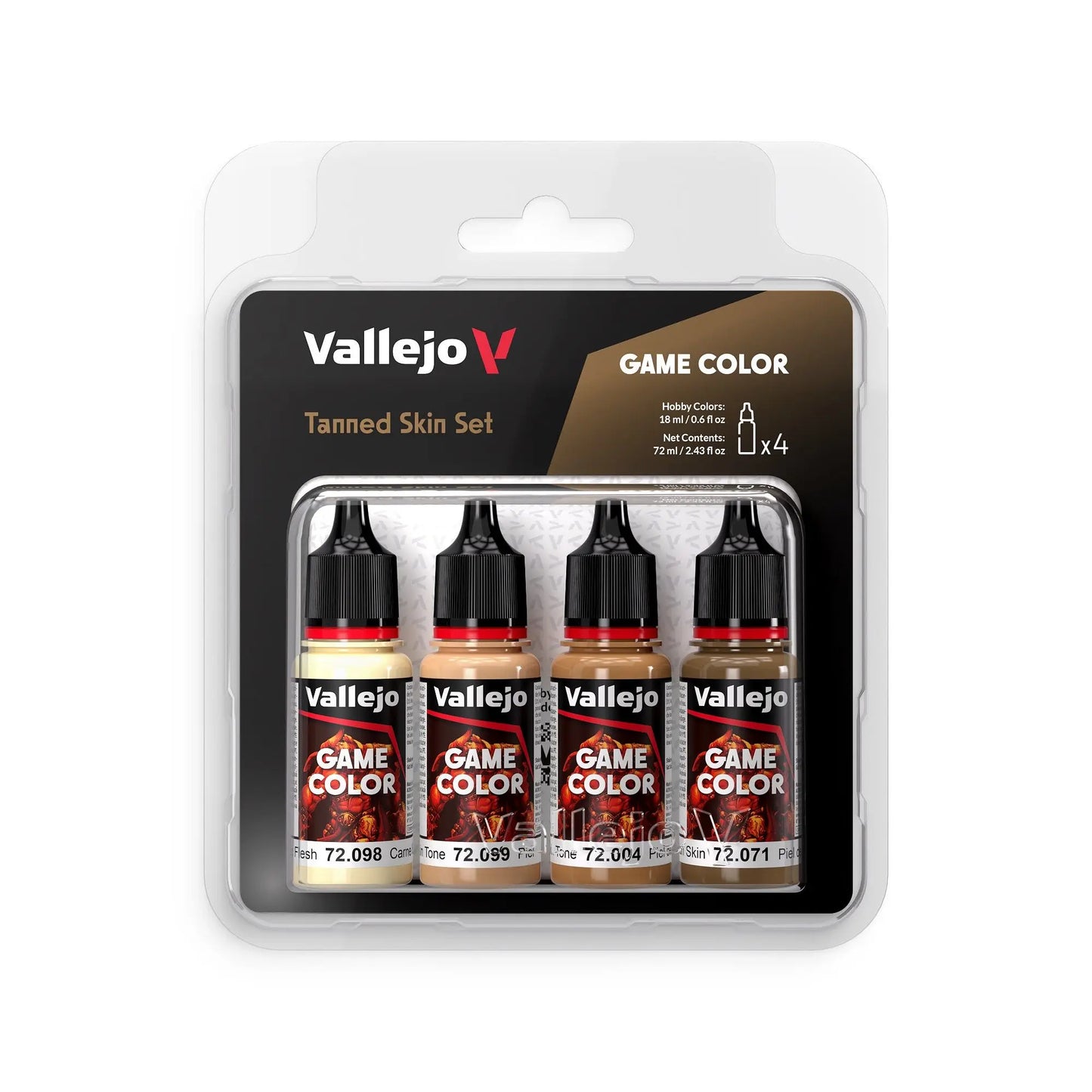 Vallejo Game Color Tanned Skin Acrylic Paint Set Vallejo