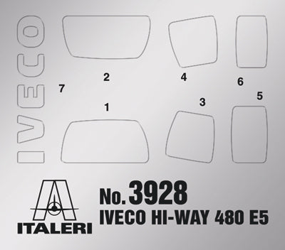 Italeri 1/24 IVECO HI-WAY 480 E5 LOW ROOF Plastic Model Kit Italeri