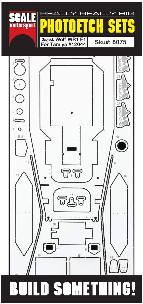 Scale Motorsport 1/12 Wolf WR1 F1 Photoetch Set Scale Motorsport