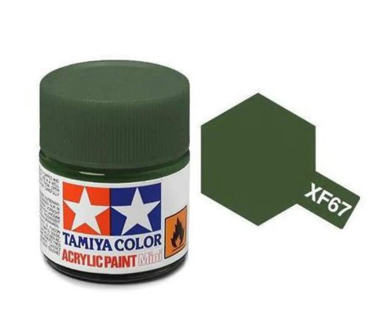 Tamiya Color Acrylic Paint XF-67 Nato Green 10ml Tamiya