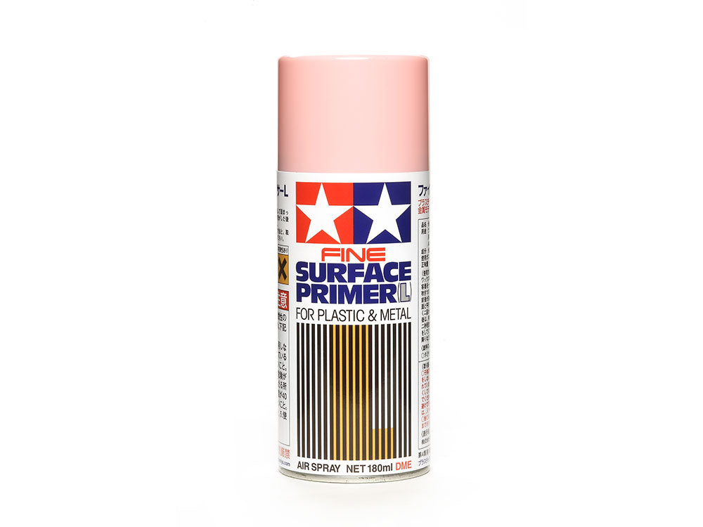 Tamiya Fine Surface Primer Large for Plastic and Metal Pink 180ml Tamiya