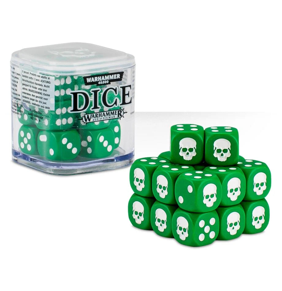 Warhammer 40000 Plastic Dice Set Various Colours Warhammer
