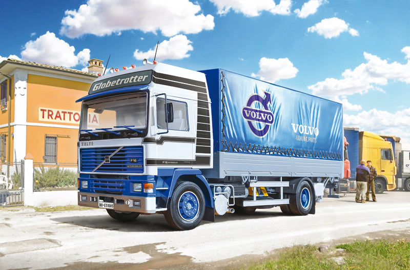 Italeri 1/24 VOLVO F16 Globetrotter Canvas Truck with elevator (taillift) Plastic Model Kit Italeri