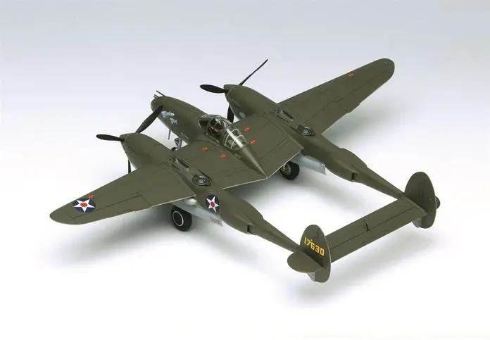 Academy 1/48 P-38F Lighting Glacier Girl Lockheed Plastic Model Kit Academy
