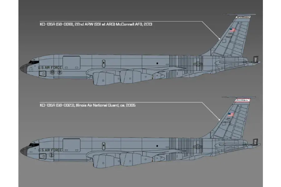 Academy 1/144 USAF KC-135R Stratotanker Plastic Model Kit Academy