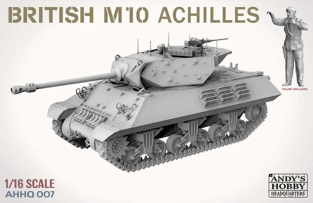 Andy's Hobby HQ 1/16 British Achilles M10 IIc Tank Destroyer Plastic Model Kit Andy's Hobby