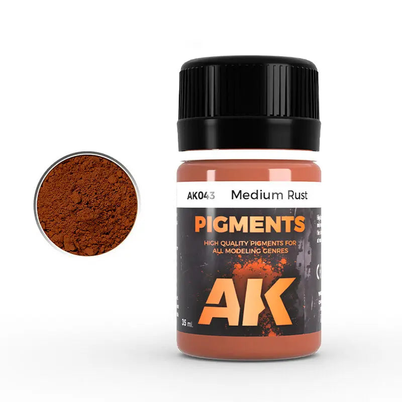 AK Interactive Weathering: Medium Rust 35ml Pigment AK Interactive