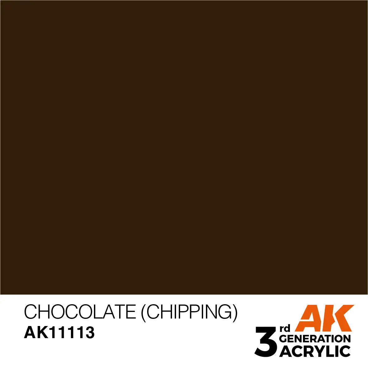 AK Interactive Chocolate (Chipping) Acrylic Paint 17ml 3rd Generation AK Interactive