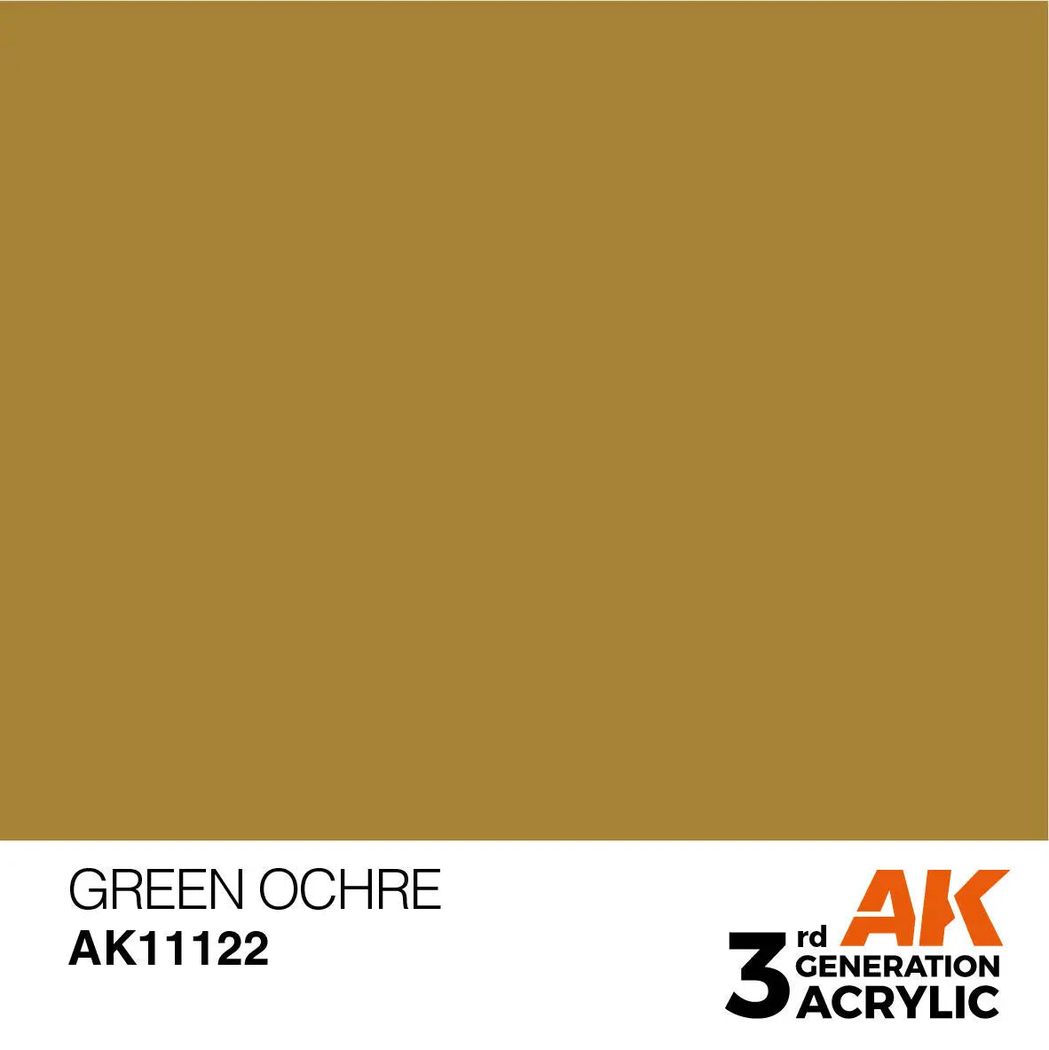 AK Interactive Green Ocher Acrylic Paint 17ml 3rd Generation AK Interactive