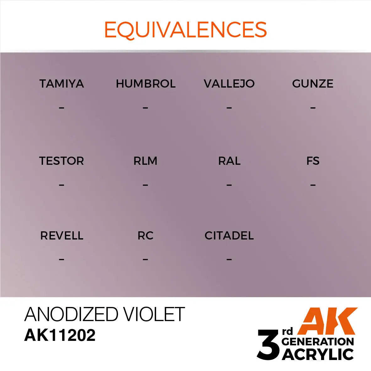 AK Interactive Anodized Violet Metallic Acrylic Paint 17ml 3rd Generation AK Interactive