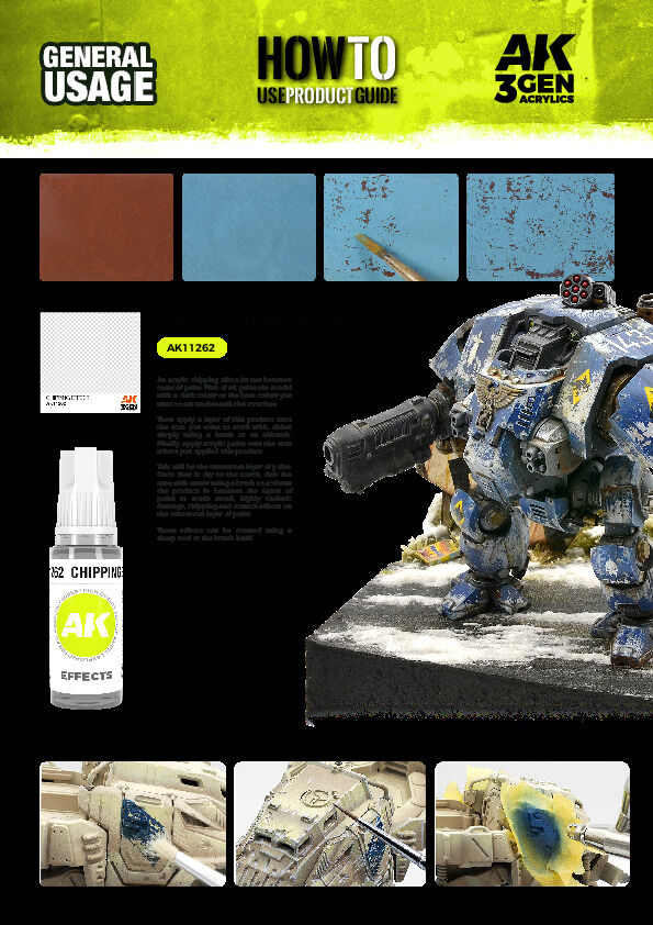 AK Interactive Chipping Effect 17 ml Acrylic Paint 3rd Generation AK Interactive