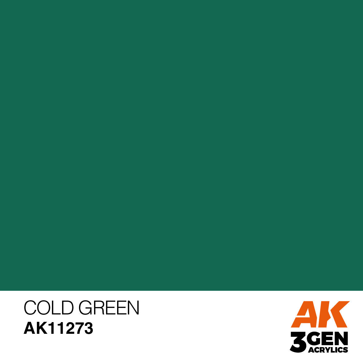 AK Interactive Colour Punch: Cold Green 17 ml Acrylic Paint 3rd Generation AK Interactive