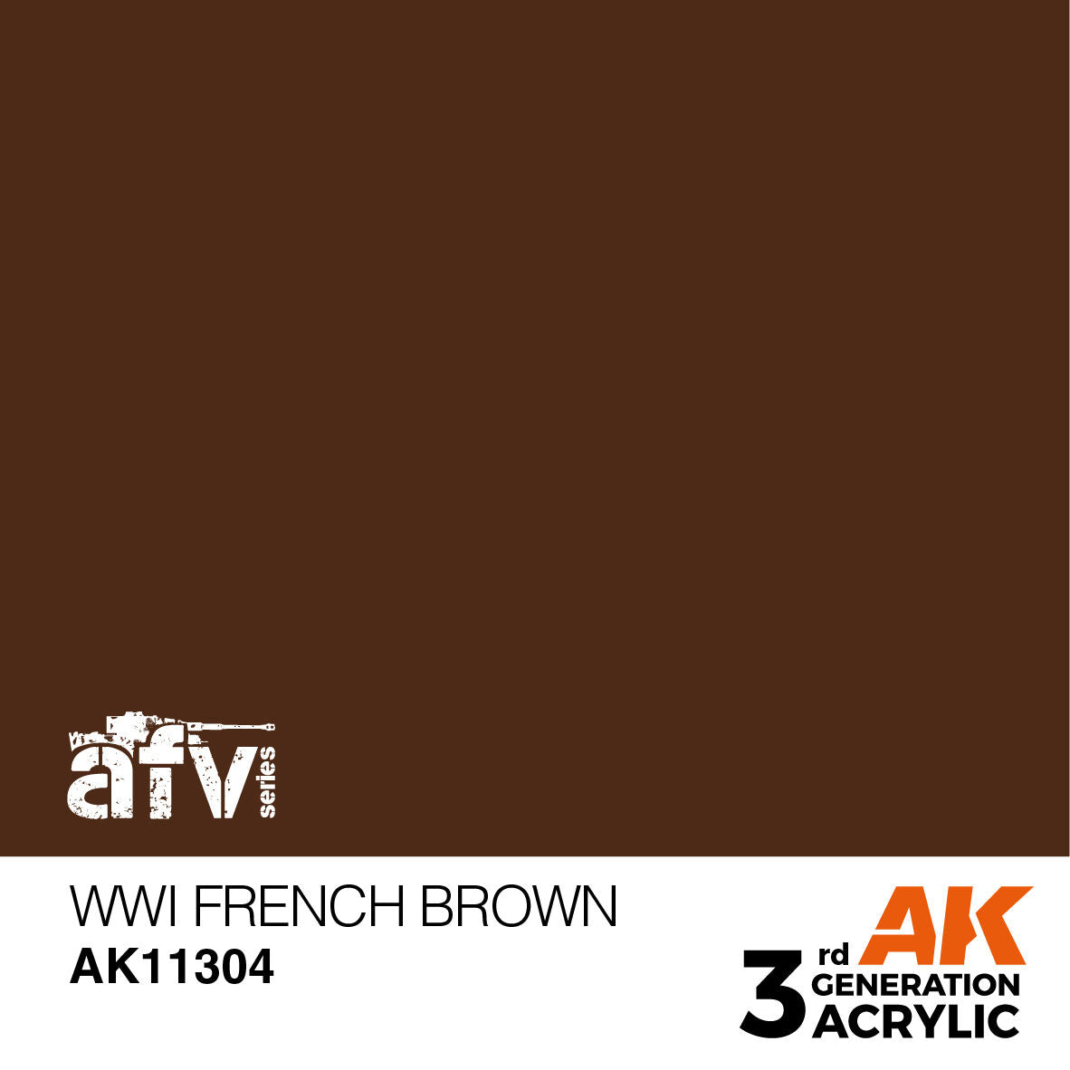 AK Interactive AFV Series: WWI French Brown Acrylic Paint 17ml 3rd Generation AK Interactive