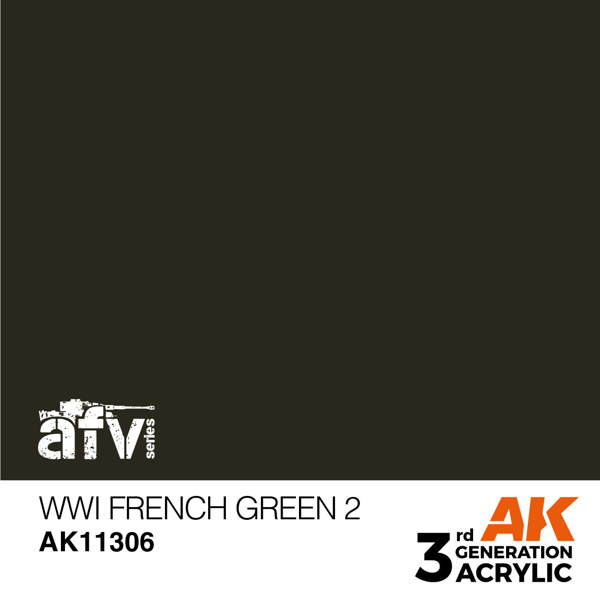 AK Interactive AFV Series: WWI French Green 2 Acrylic Paint 17ml 3rd Generation AK Interactive