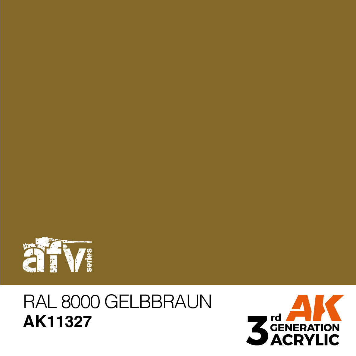 AK Interactive AFV Series: RAL 8000 Gelbbraun Acrylic Paint 17ml 3rd Generation AK Interactive